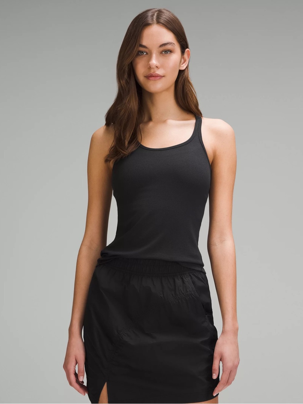 Classic Black Ribbed Tank Top - Lululemon